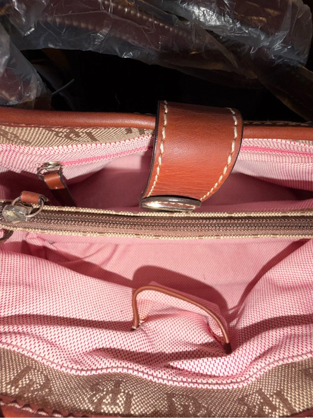 Brown Monogram Satchel Handbag - Designer-Inspired Women Bags